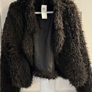 Elegant Black Teddy Jacket